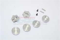 GPM Racing ADT1217-8MM-S | GPM Silver Aluminium 12mm To 17mm Hex Adapters 2Pcs