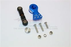 GPM Racing ARR16025-B | GPM Blue Spring Steel 25T Servo Horn W/ Built-In Servo Saver & Tie Rod