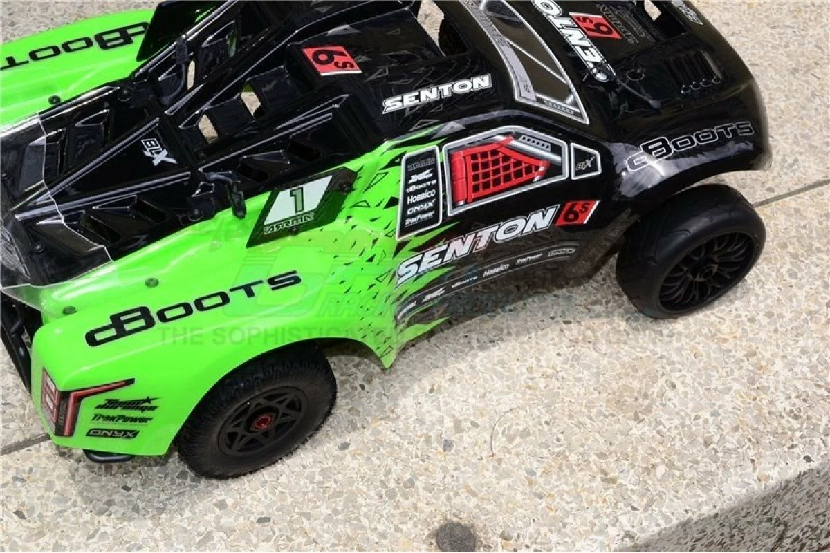 GPM Racing ARR88910-2-R | GPM Red Aluminium ARRMA Senton & Typhon +13mm Hex Adapter Widener Set W/ Radial On Road Wheels 2Pcs - Image 4