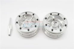 GPM Racing AW1906F-R-S | GPM Silver Aluminium 1.9" 6 Spoke Beadlock Rims 2Pcs