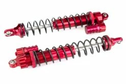 GPM Racing BJ186F-L-R-BK | GPM Red Aluminium 127-186mm Front Shocks 2Pcs W/ Reservoir
