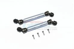 GPM Racing CP037SA-GS | GPM Grey Silver Steel & Aluminium Front & Rear Universal CVD Drive Shafts 2Pcs
