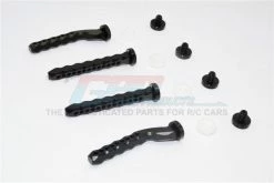 GPM Racing CRA201FR-BK | GPM Black Aluminium Front & Rear Magnetic Body Posts 4Pcs