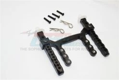GPM Racing CRA201R-BK | GPM Black Aluminium Rear Body Post Mount W/ Delrin Posts