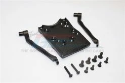GPM Racing CRA331R-BK | GPM Black Aluminium Rear Skid Plate Set