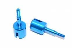 GPM Racing DT3039-B | GPM Blue Aluminium Wheel Axles 2Pcs