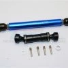 GPM Racing ER037SF-AR-B | GPM Blue Aluminium Traxxas E-Revo VXL 2.0 Front & Rear Centre Drive Shafts 2Pcs