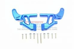GPM Racing ER2040RB-B | GPM Blue Aluminium E-Revo Rear Wing Mounts 2Pcs W/ Hardware
