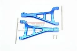 GPM Racing ER2054-B | GPM Blue Aluminium E-Revo VXL 2.0 Front Upper Suspension Arms 2Pcs W/ Hardware
