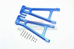 GPM Racing ER2056-B | GPM Blue Aluminium E-Revo VXL 2.0 Rear Lower Suspension Arms 2Pcs W/ Hardware