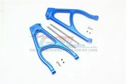 GPM Racing ER2057-B | GPM Blue Aluminium E-Revo 2.0 Rear Upper Suspension Arms 2Pcs W/ Hardware