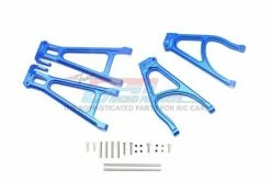 GPM Racing ER25657-B | GPM Blue Aluminium E-Revo VXL 2.0 Rear Upper & Lower Suspension Arm Set W/ Hardware