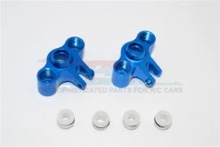 GPM Racing ERV021-B | GPM Blue Aluminium Front Or Rear Axle Carriers 2Pcs