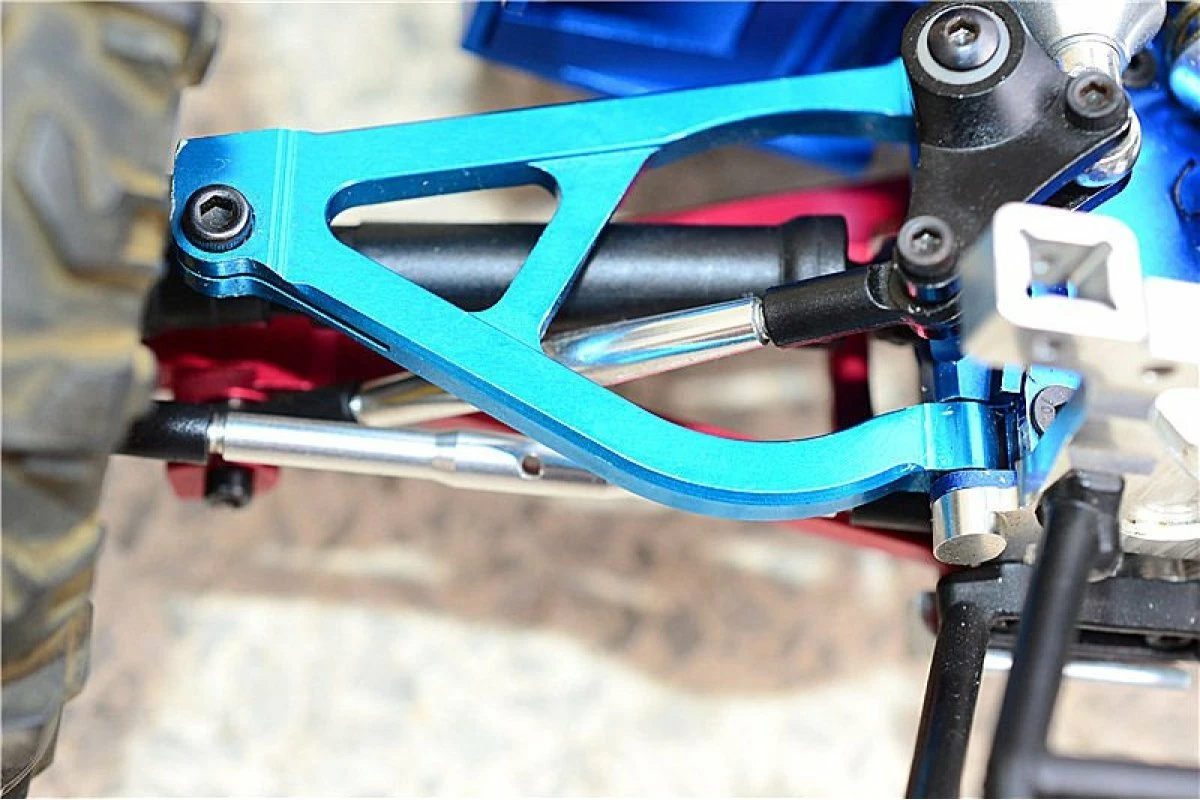 GPM Racing ERV160-GS-BEBK | GPM Grey Aluminium Traxxas Mini E-Revo Complete Tie Rod Set - Image 3