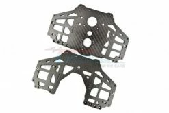 GPM Racing GLMT015-BK | GPM 1/10 Losi LMT 4WD Solid Axle Monster Truck Carbon Fibre Side Panels 2Pcs