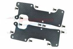 GPM Racing GSLE056A-BK | GPM Carbon Fibre Rear Suspension Arm Covers 2Pcs