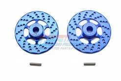 GPM Racing GT010D+1MM-B | GPM Blue Aluminium 12mm Brake Disc Wheel Hex +1mm Adapters 2Pcs W/ Pins