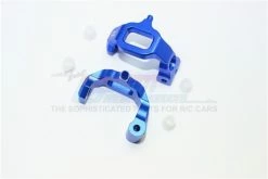 GPM Racing GT019-B | GPM Blue Aluminium Steering Hub Carriers (C-Hub) 2Pcs