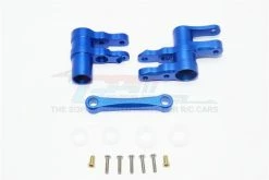 GPM Racing GT048-B | GPM Blue Aluminium Steering Bell Crank/Drag Link Assembly