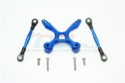 GPM Racing GT049R-B | GPM Blue Aluminium Rear Tie Rods W/ Stabiliser Pcs
