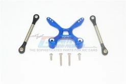 GPM Racing GT049RT-B | GPM Blue Titanium Rear Tie Rods W/ Stabiliser 3Pcs