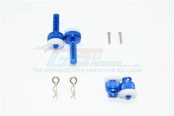 GPM Racing GT201FRA-B | GPM Blue Aluminium Front & Rear Magnetic Body Posts 4Pcs
