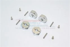 GPM Racing HEX1406-S | GPM Silver Aluminium 14mm Wheel Hex +6mm Adapters 4Pcs