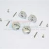 GPM Racing HEX1407-S | GPM Silver Aluminium 14mm Wheel Hex +7mm Adapters 4Pcs