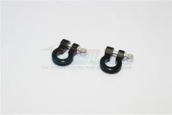 GPM Racing HOOK02-BK | GPM Black Aluminium D-Ring Tow Shackles 2Pcs
