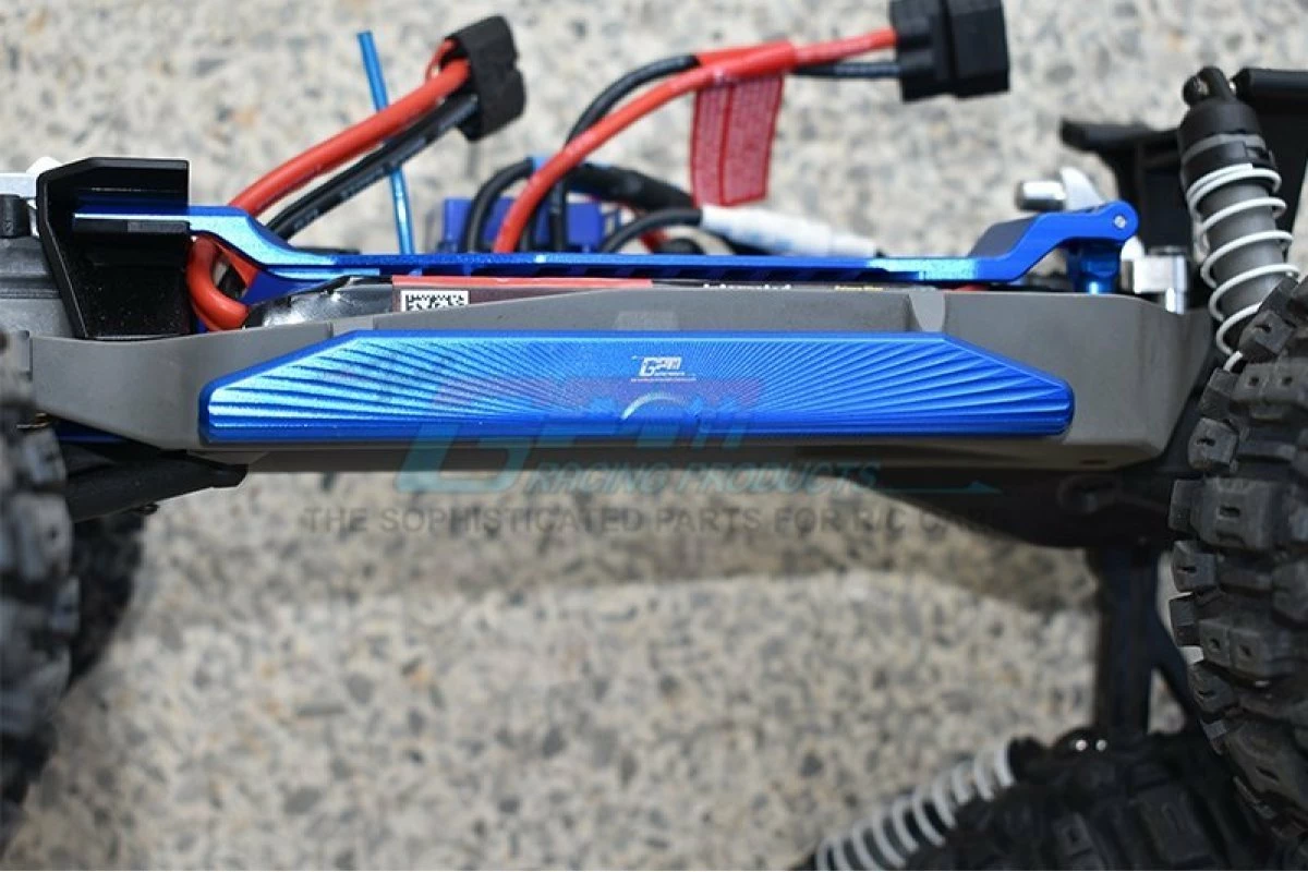 GPM Racing HS014L-B | GPM Blue Aluminium Hoss 4X4 VXL Chassis Nerf Bars (Long Version) - Image 4