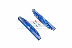 GPM Racing HS014X-B | GPM Blue Aluminium Hoss 4X4 VXL Chassis Nerf Bars W/ Silver Inlay