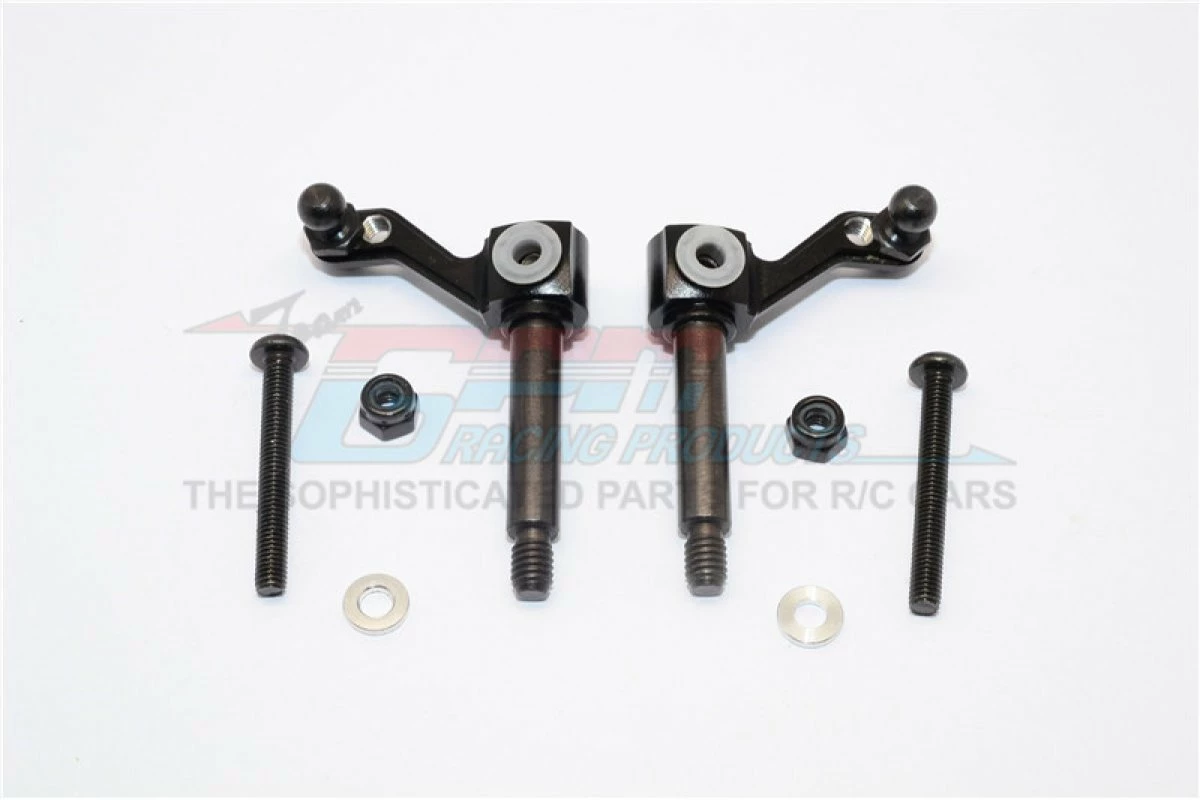 GPM Racing LB021-BK | GPM Black Aluminium Steering Hubs 2Pcs