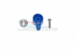 GPM Racing LM020TSH-B | GPM Blue Aluminium 20T Servo Horn W/ Built-In Servo Saver