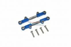 GPM Racing LM057S-B | GPM Blue Aluminium & Stainless Steel Rear Upper Arm Tie Rod 2Pcs