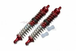 GPM Racing LMT130F-R-R-S | GPM Red Aluminium 130mm Adjustable Shocks 2Pcs