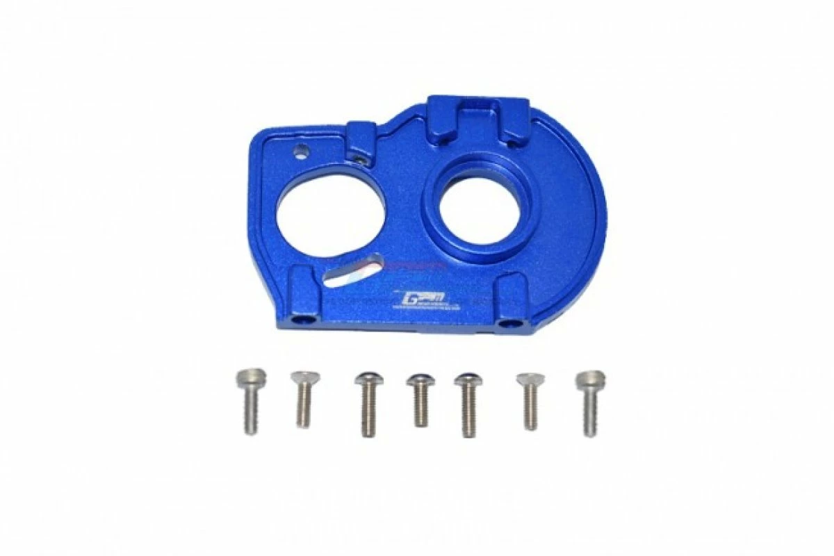 GPM Racing LU4018-B | GPM Blue Aluminium Motor Mount W/ Heat Sink Fins