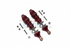 GPM Racing LU4101R-R-S | GPM Silver TEAM LOSI LASERNUT TENACITY U4 Aluminium Rear Thickened Spring Shocks 101mm - 12pc Set DEL ***