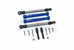 GPM Racing LU4312RS-B | GPM Blue Aluminium Rear Sway Bars W/ Stainless Steel Turnbuckles 4Pcs