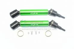 GPM Racing MAB108FRS-G | GPM Green Steel & Aluminium Front Or Rear Universal CVD Drive Shafts 2Pcs
