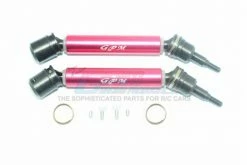 GPM Racing MAB108FRS-R | GPM Red Steel & Aluminium Universal CVD Drive Shafts 2Pcs