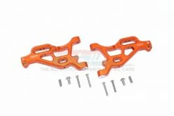 GPM Racing MAF055-OR | GPM Orange Aluminium Front Lower Suspension Arms 2Pcs W/ Hardware