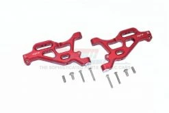 GPM Racing MAF055-R | GPM Red Aluminium Front Lower Suspension Arms 2Pcs W/ Hardware