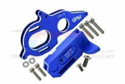 GPM Racing MAG018-B | GPM Blue Aluminium Centre Gearbox & Motor Mount Set