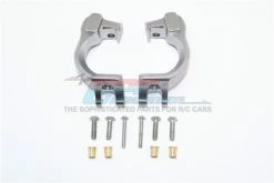 GPM Racing MAG019-GS | GPM Grey Silver Aluminium Front Hub Carriers (C-Hubs) 2Pcs