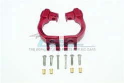 GPM Racing MAG019-R | GPM Red Aluminium ARRMA GRANITE 4x4 Left & Right Front Hub Carriers 2Pcs