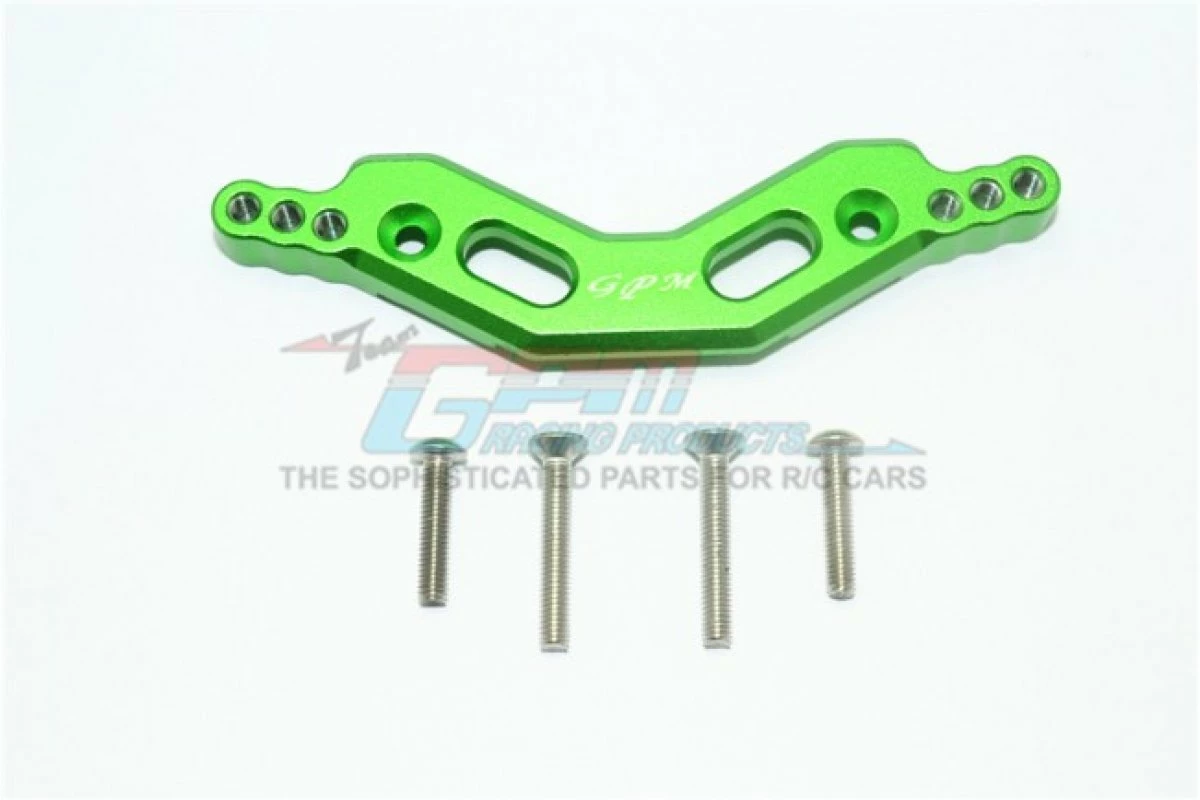 GPM Racing GPM-MAG028-G | GPM Green Aluminium ARRMA GRANITE 4x4 Front Adjustable Shock Tower