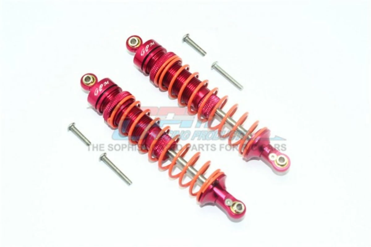 GPM Racing GPM-MAG102F-R-OR | GPM Red Aluminium ARRMA Granite 4x4 Front Shocks 2Pcs