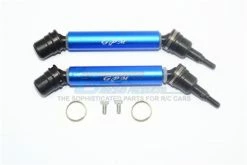 GPM Racing MAG108FRS-B | GPM Blue Steel & Aluminium Front Or Rear Universal CVD Drive Shafts 2Pcs