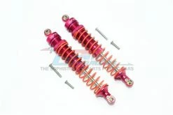 GPM Racing MAG115R-R-OR | GPM Red Aluminium 115mm Adjustable Rear Heavy-Duty Shocks 2Pcs