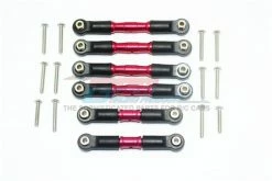 GPM Racing MAG160-R-BEBK | GPM Red Stainless Steel ARRMA Granite 4x4 Complete Turnbuckle Set 6Pcs Set W/ Hardware